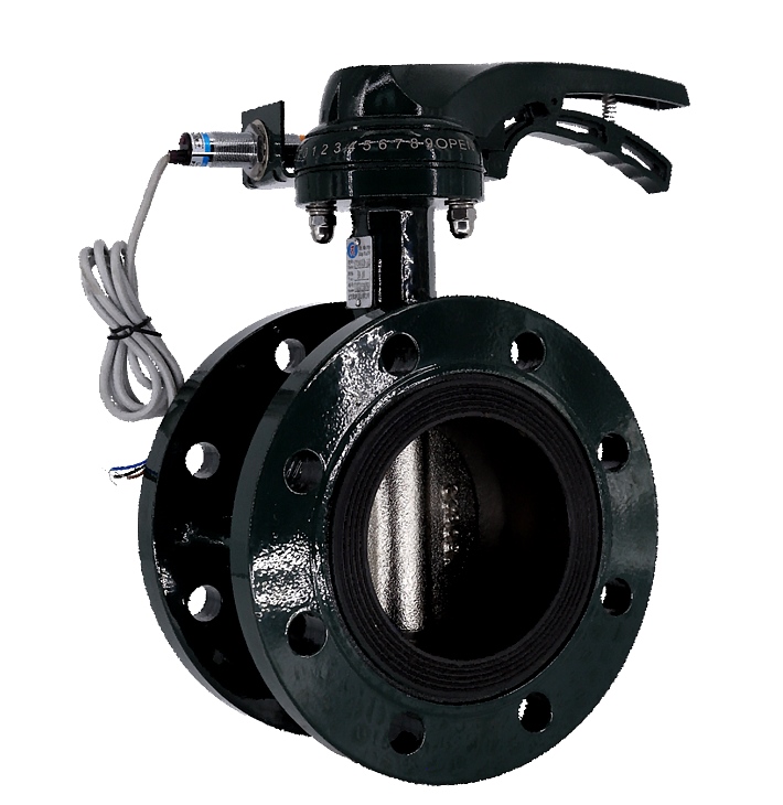 法蘭式發(fā)訊手柄蝶閥 法蘭式發(fā)訊手柄蝶閥