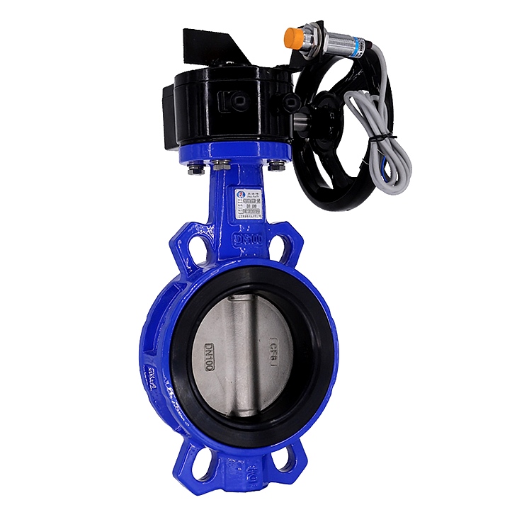 有靠背對夾式發(fā)訊蝸輪蝶閥 有靠背對夾式發(fā)訊蝸輪蝶閥