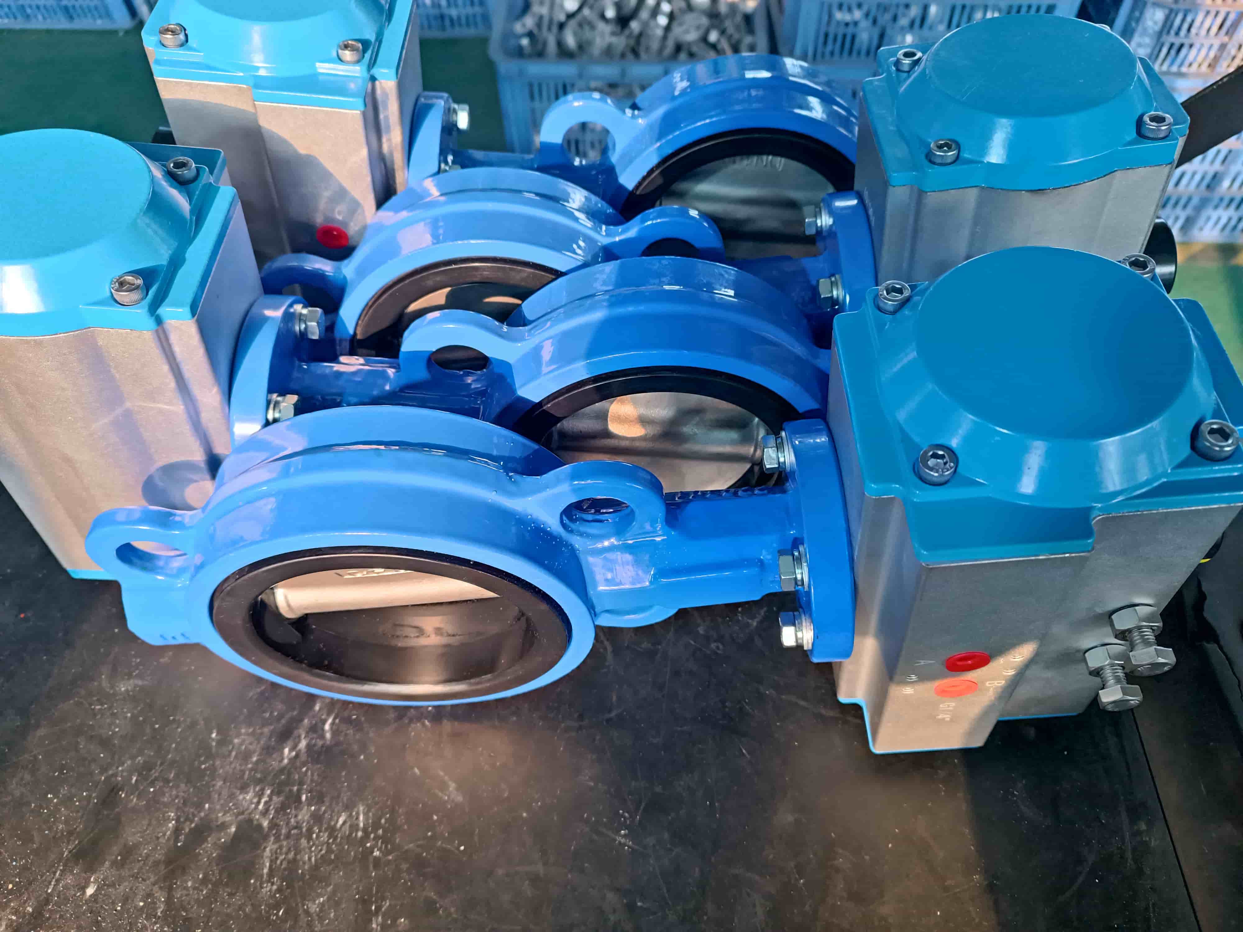 DN50-150 對夾式氣動蝶閥的發(fā)貨現(xiàn)場